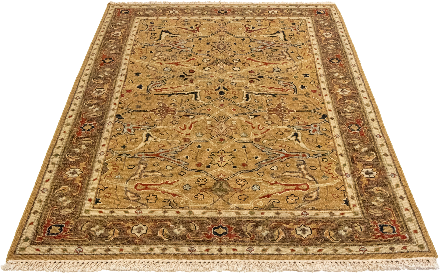 W 4.2 L 5.10 Sumak 100% Wool Hand-Woven All-Over Design - 65105