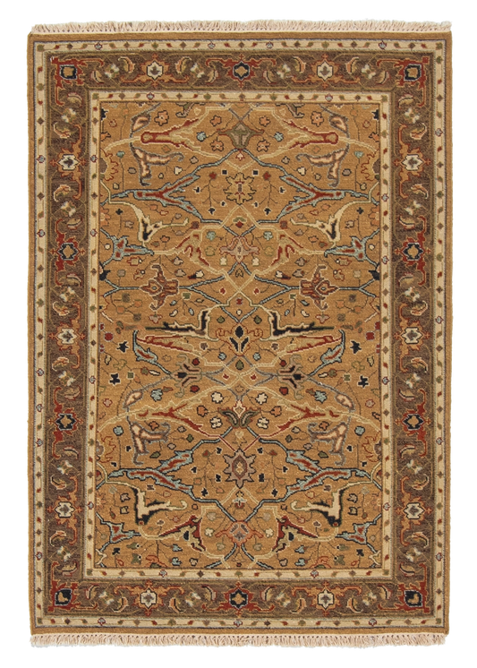 W 4.2 L 5.10 Sumak 100% Wool Hand-Woven All-Over Design - 65105