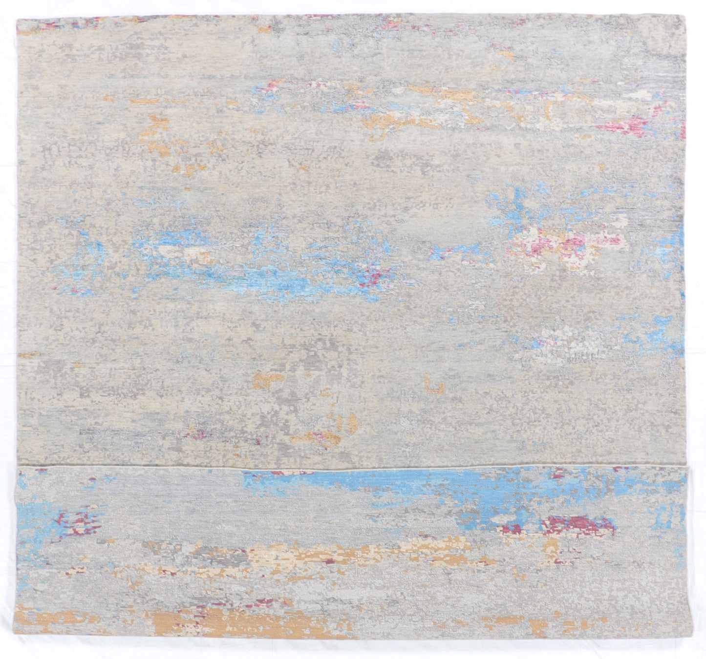 W 8.1 L 10.2 Modern All Over Abstract 100% Hand Knotted Wool - 65117