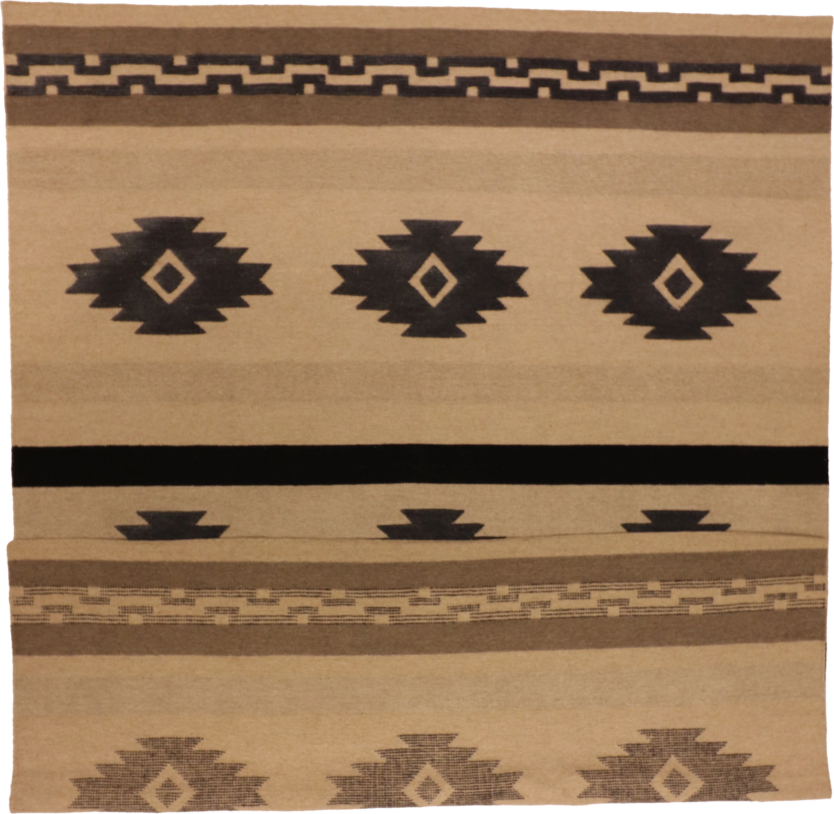 W 3 L 5 Mountain Modern 100% Wool Hand-Woven Geometric Design - 65148