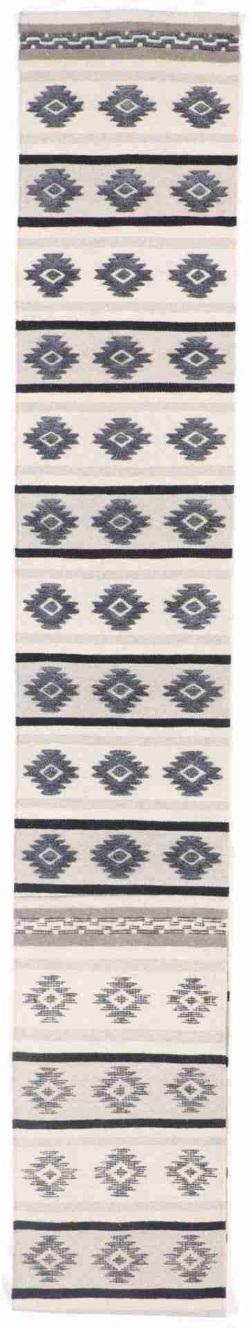 W 2.6 - L 20 - Mountain Modern Fine/Wool All Over Rectangle - Finest Hand-Made Quality Wool - 65162