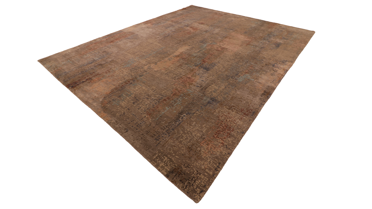 W 8.1 L 10.1 Modern 100% Wool Hand-Knotted Pile Rug - 65169