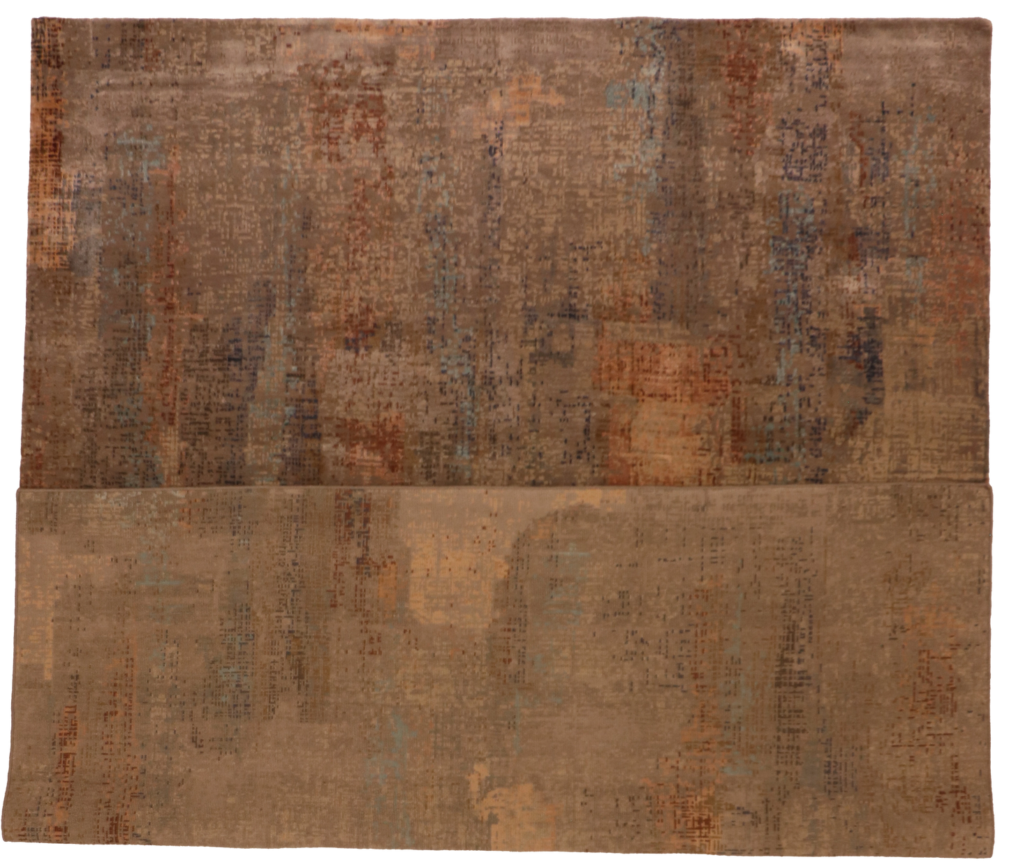 W 8.1 L 10.1 Modern 100% Wool Hand-Knotted Pile Rug - 65169
