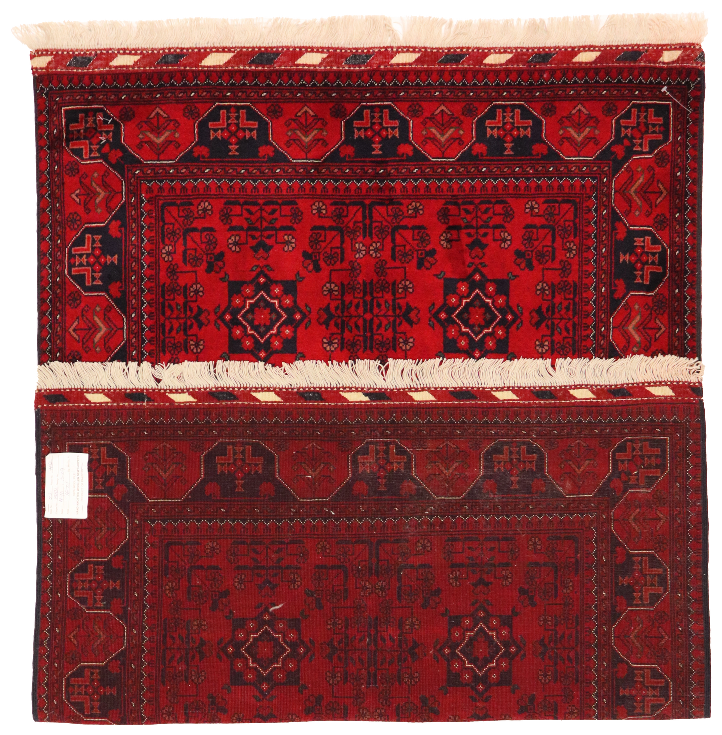 W 3.6 L 4.10 Turkaman 100% Wool Handmade All Over Design - 65178