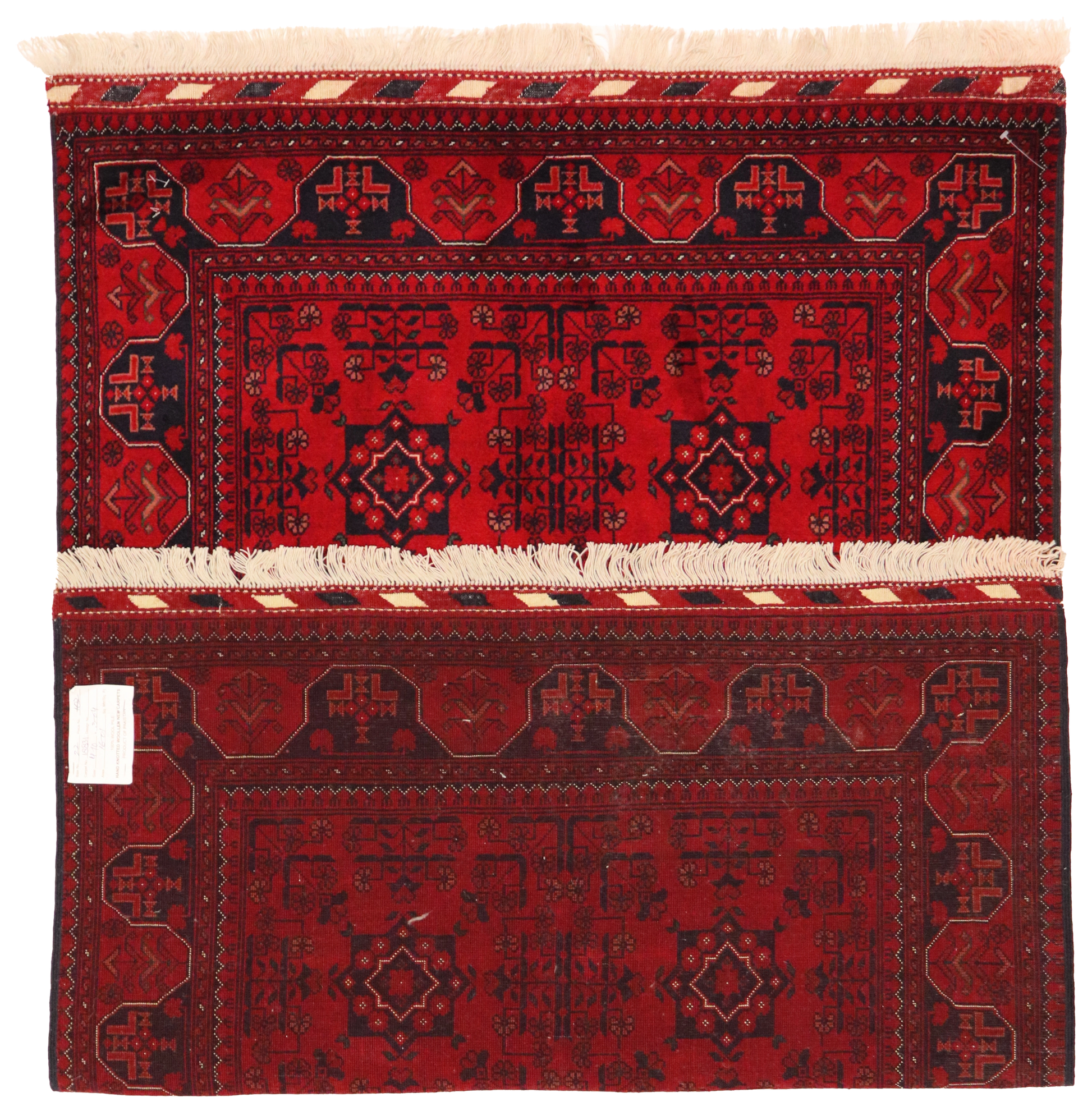 W 3.6 L 4.10 Turkaman 100% Wool Handmade All Over Design - 65178