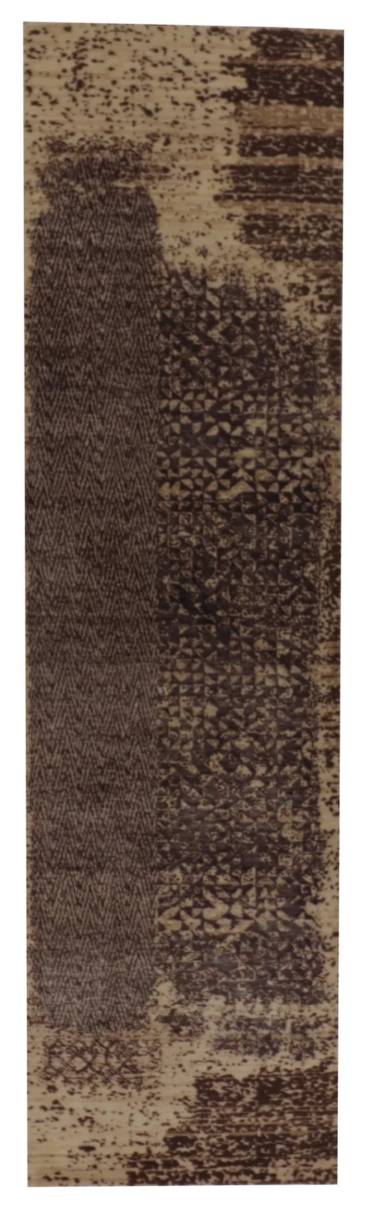 2.9 x 9.10 - Modern Silk/Wool All Over Rectangle - Finest Hand-Knotted Quality Wool — 65204