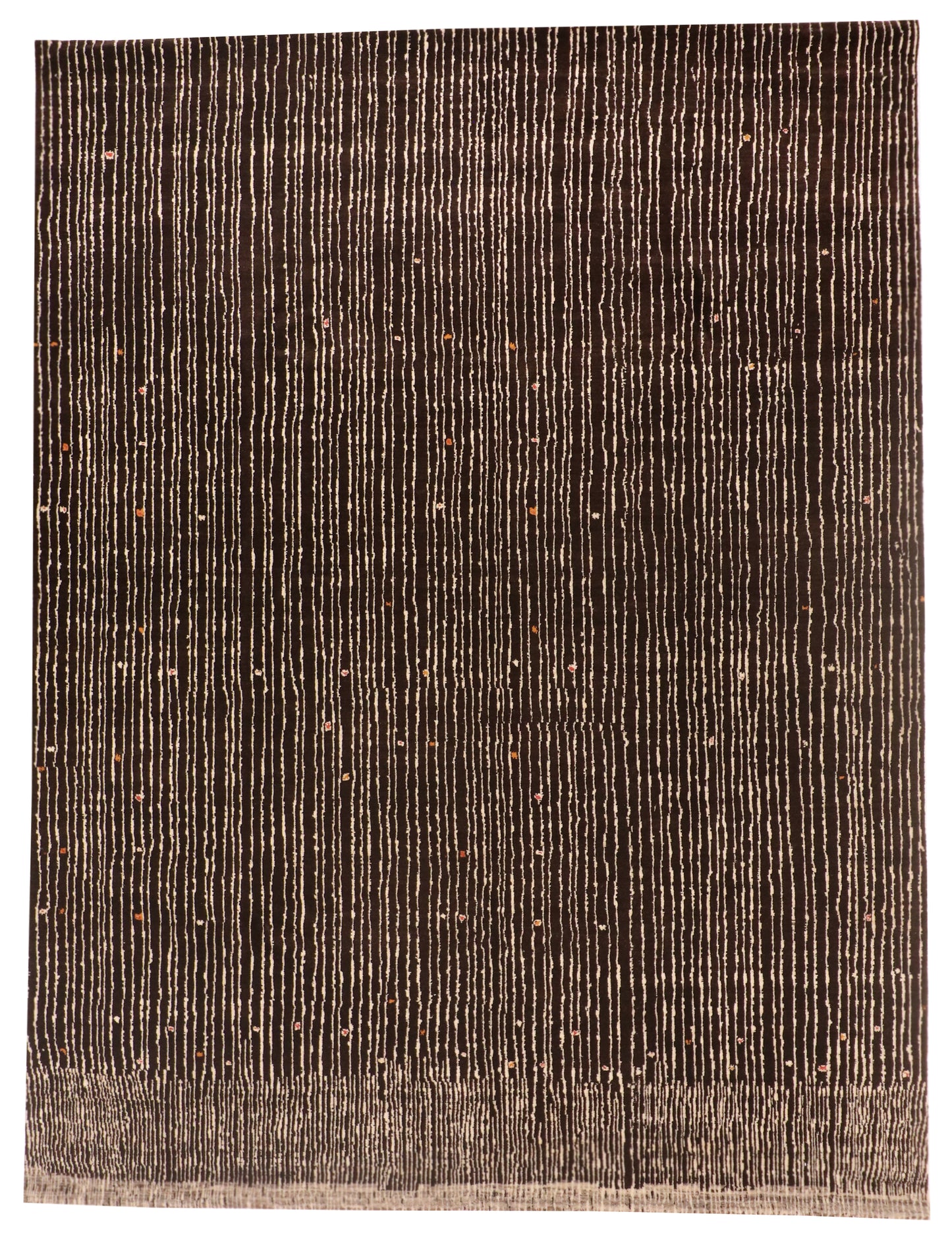 W 9.1 L 11.10 Modern 100% Wool Handmade India All Over Design - 65213