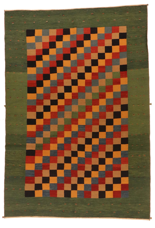 6.9 x 9.5 - Sarouk Wool Traditional Rectangle - Finest Hand-Knotted Quality Wool — 65254