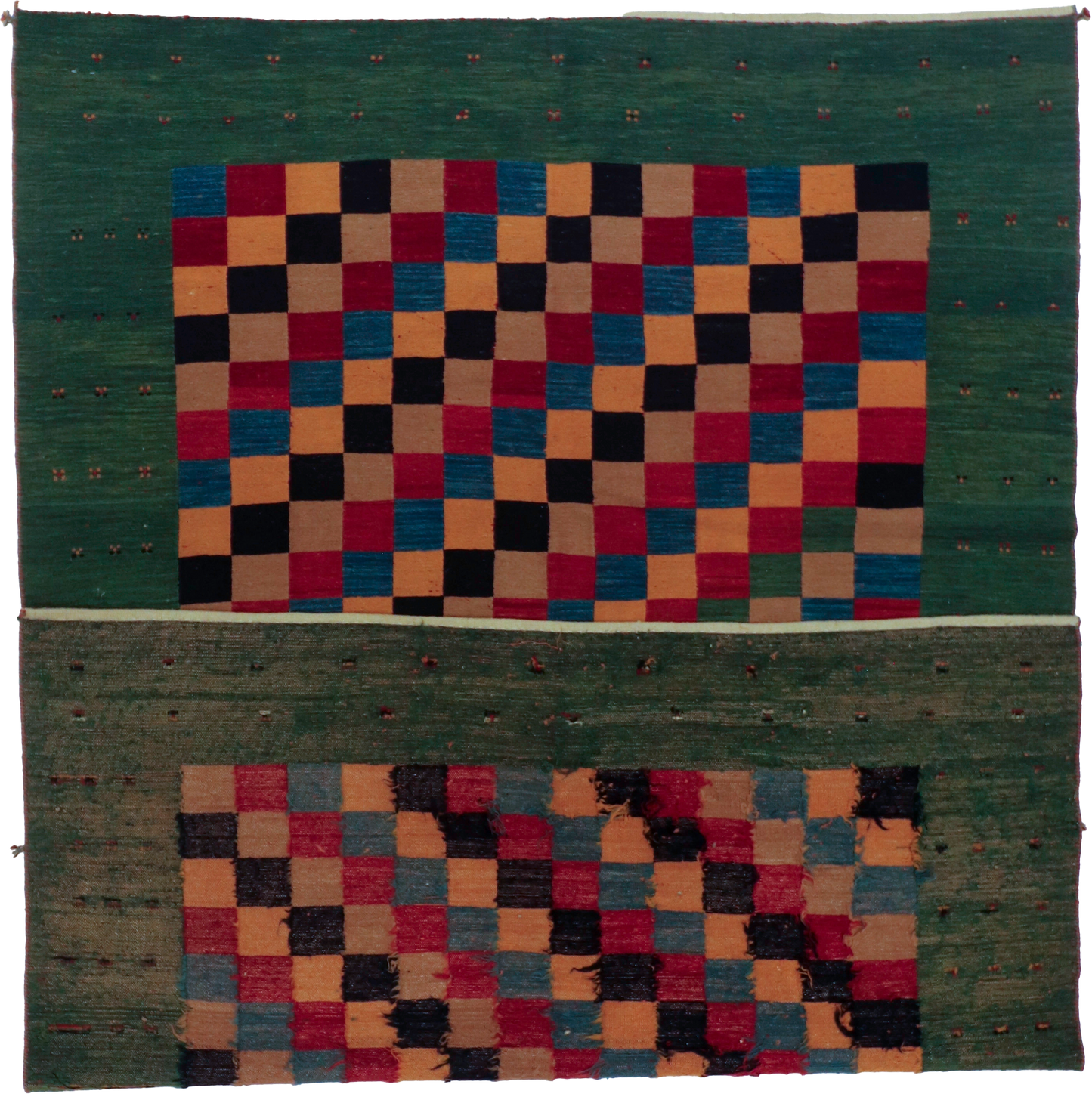 W 6.9 - L 9.5 - Soumak Wool Modern Rectangle - Finest Hand-Knotted Quality Wool - 65254