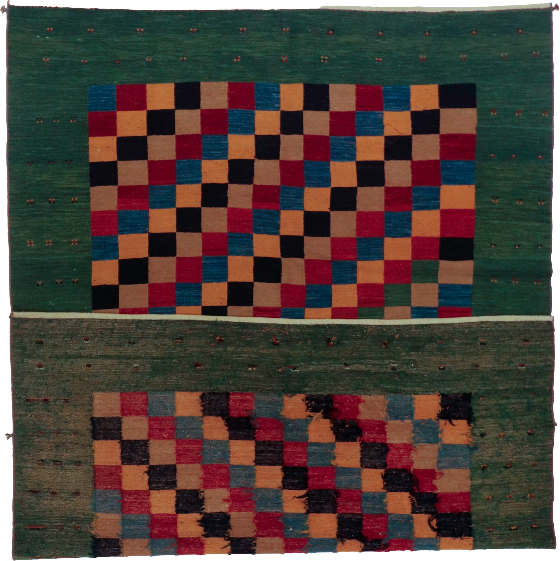W 6.9 - L 9.5 - Soumak Wool Modern Rectangle - Finest Hand-Knotted Quality Wool - 65254