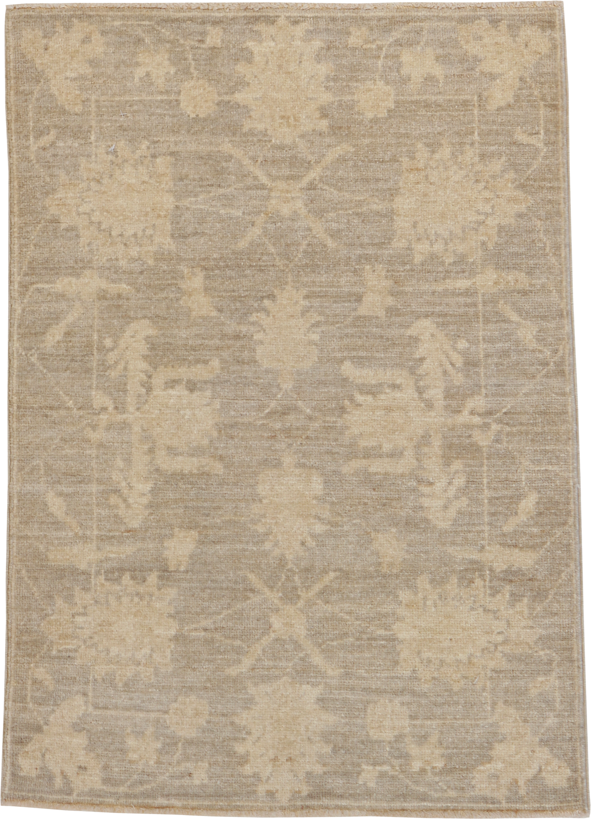 W 2 L 3 Oushak 100% Wool Hand-Woven All-Over Design - 65266