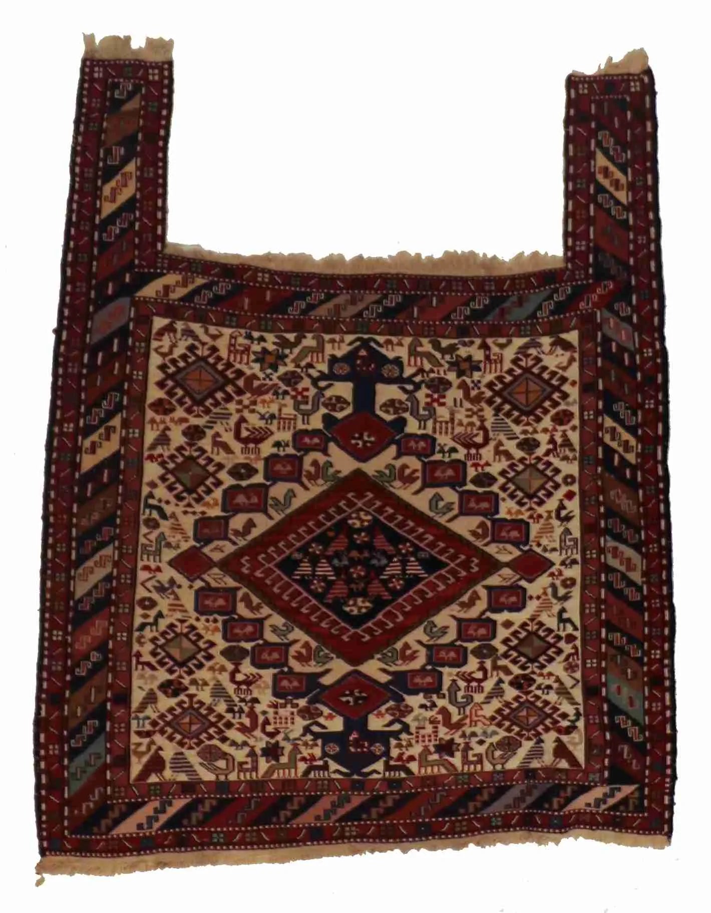 3.5 x 3.1 - Sumak Fine/Silk All Over Rectangle - Finest Hand-Knotted Quality Wool — 65271