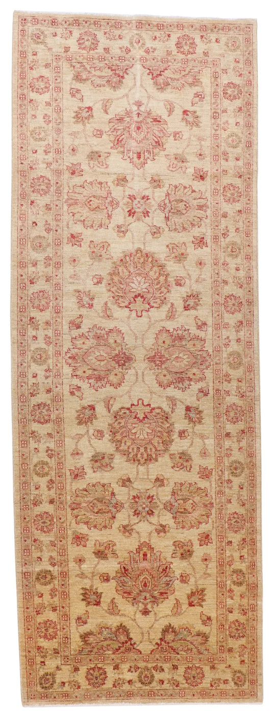 W 3.11 - L 10.11 - Mahal Fine/Wool All Over Runner - Finest Hand-Knotted Quality Wool - 65297
