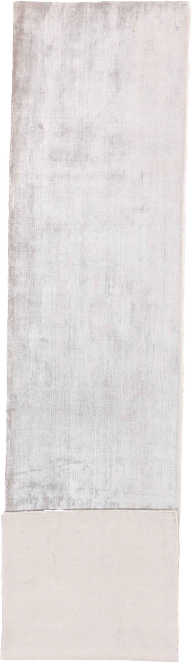 W 2.7 L 11.10 Modern Runner Silk And Wool Blend Hand-Woven All-Over Design - 65299
