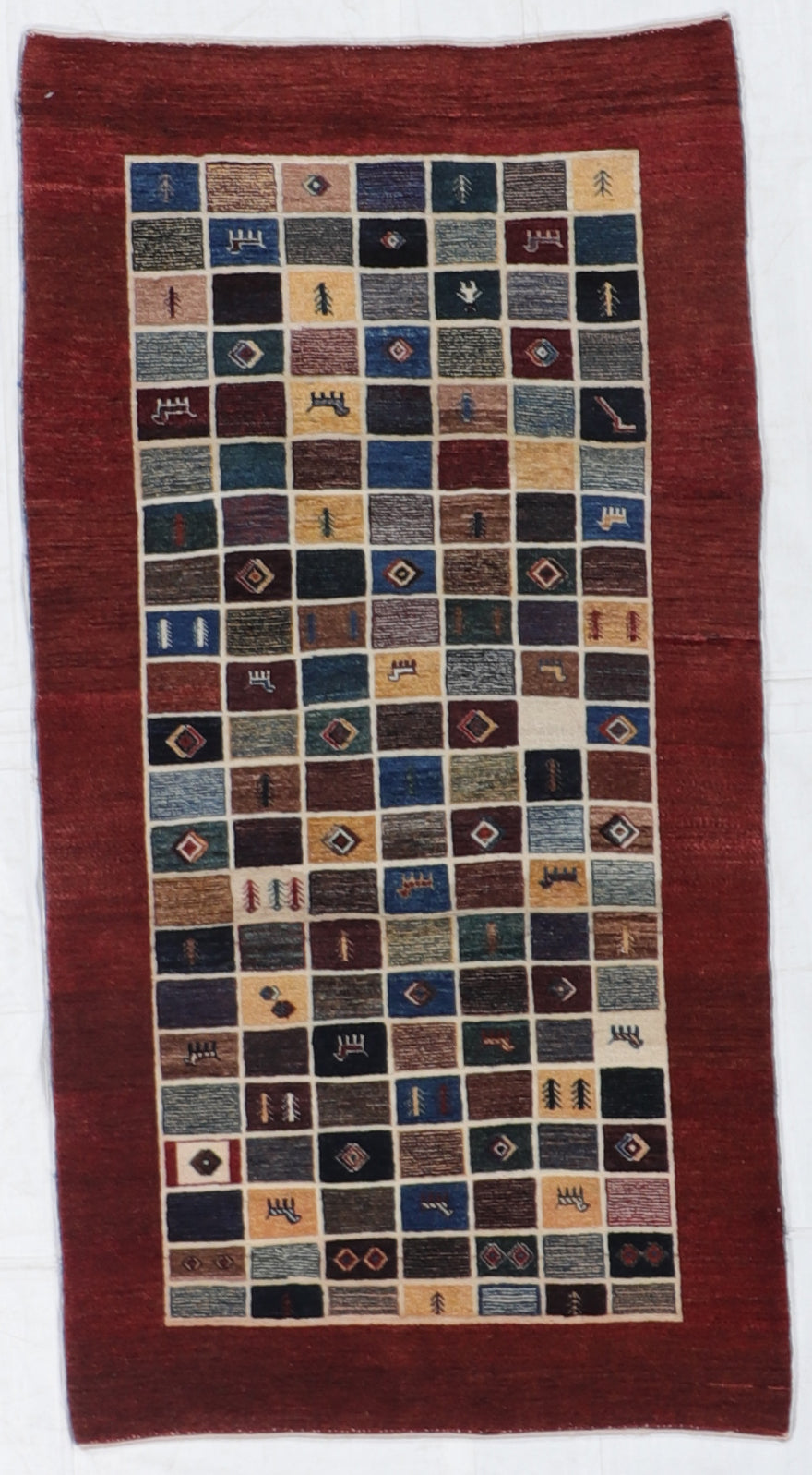 4x6 - Gabbeh Fine/Wool All Over Rectangle - Hand Knotted Rug — 65307