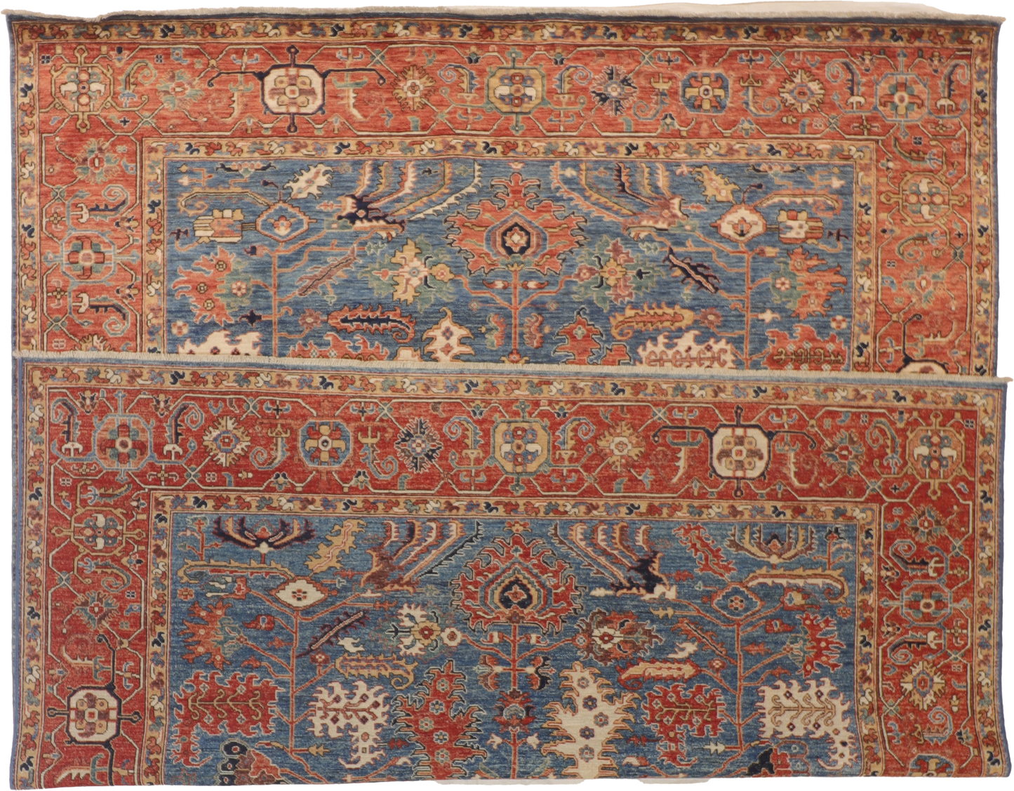 W 8.2 L 9.11 Ziegler 100% Wool Hand-Woven All-Over Design - 65365