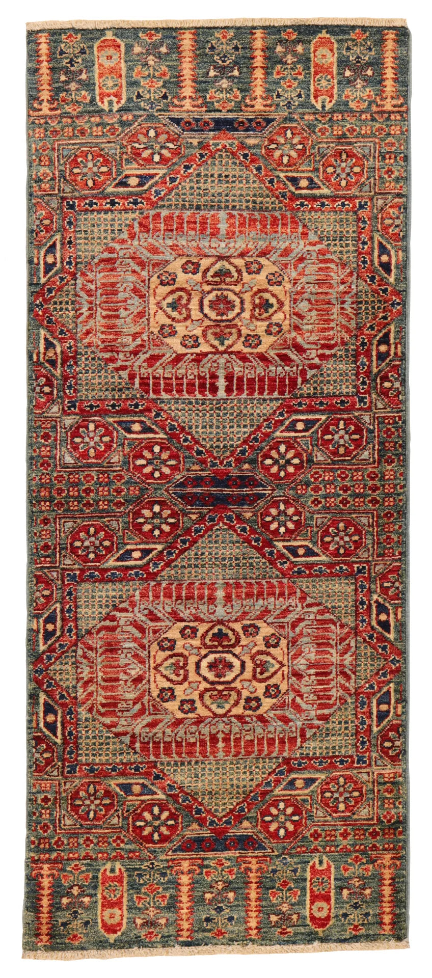W 2.1 - L 5 - Bijar Fine/Wool All Over Rectangle - Finest Hand-Knotted Quality Wool - 65444