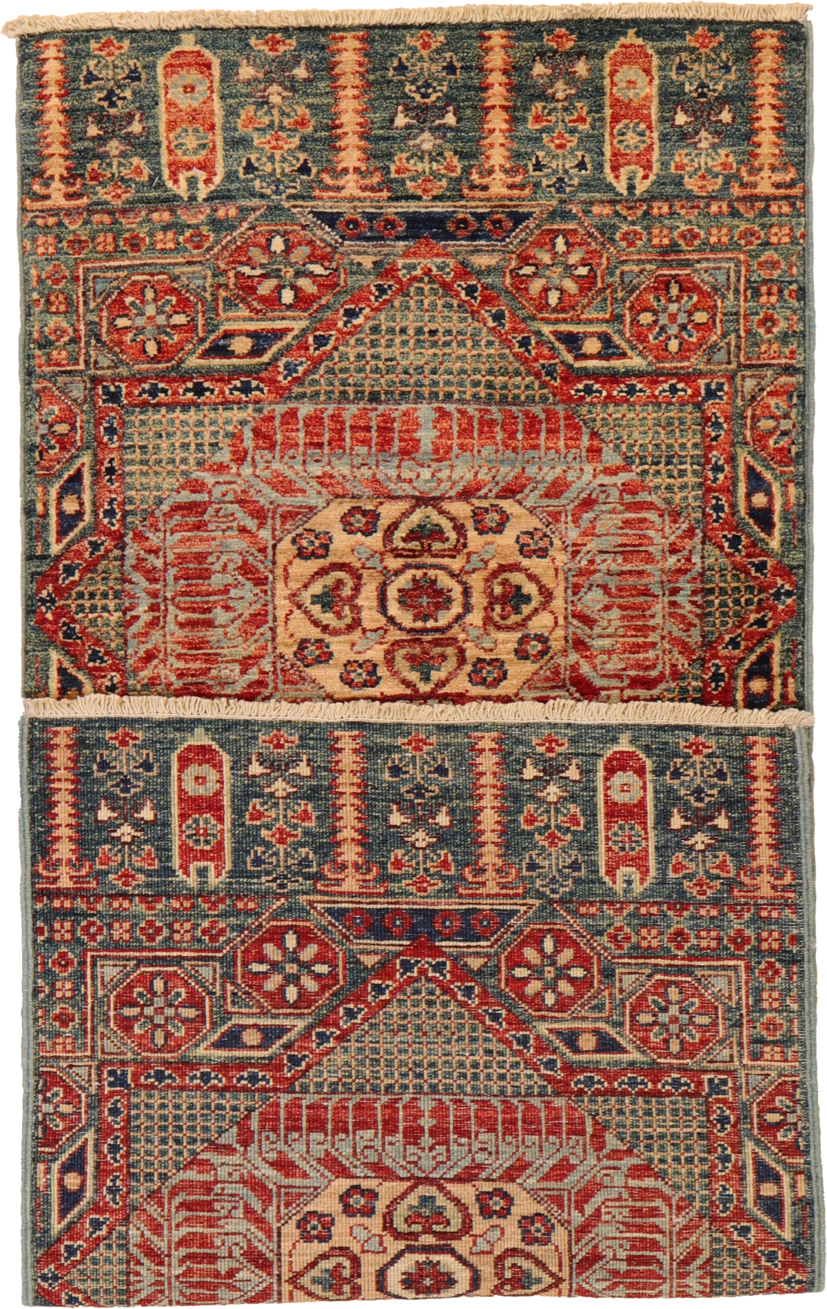W 2.1 L 5 Bijar Runner 100% Wool Hand-Woven All-Over Design - 65444