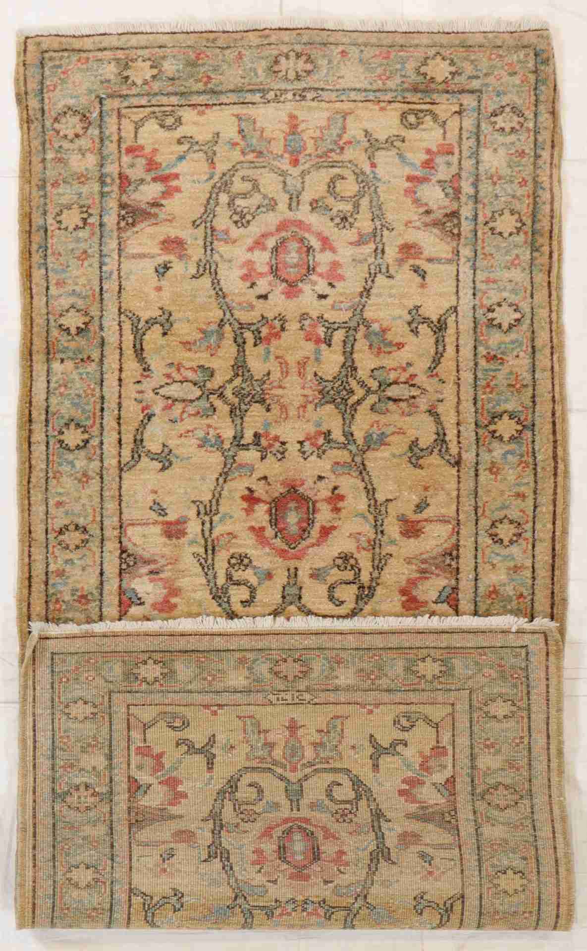 W 2.8 L 6 Kashan Runner 100% Wool Handmade All Over Design - 65447