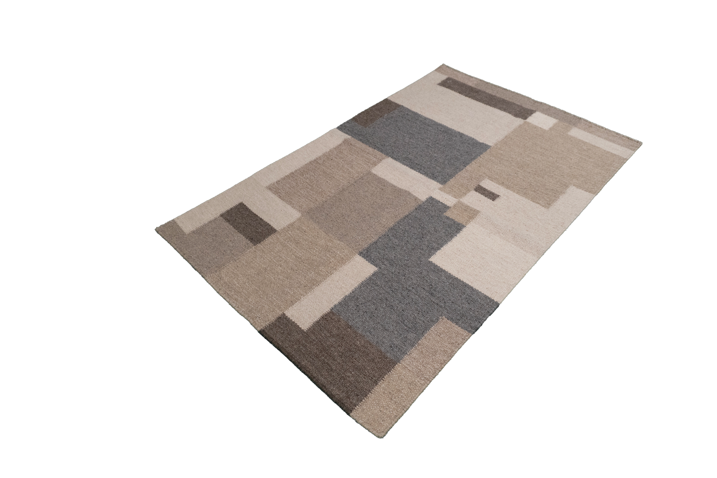 W 3 L 5 Kilim 100% Wool Hand-Woven All-Over Design - 65485