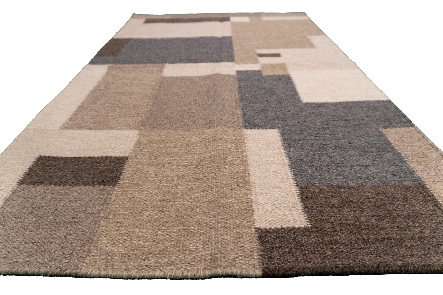 W 3 L 5 Kilim 100% Wool Hand-Woven All-Over Design - 65485