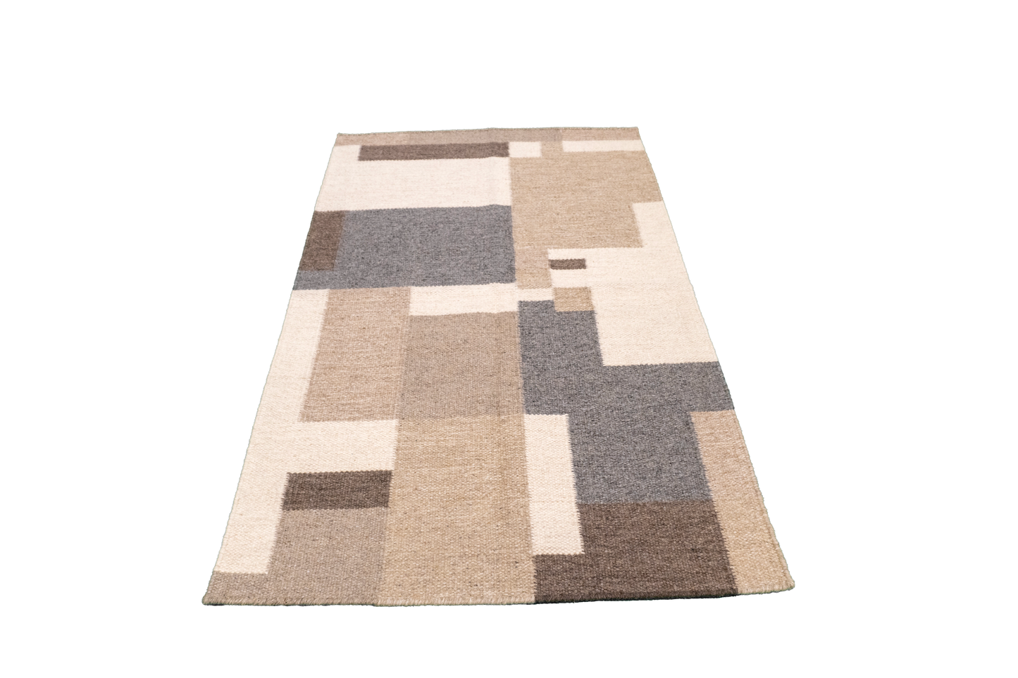 W 3 L 5 Kilim 100% Wool Hand-Woven All-Over Design - 65490