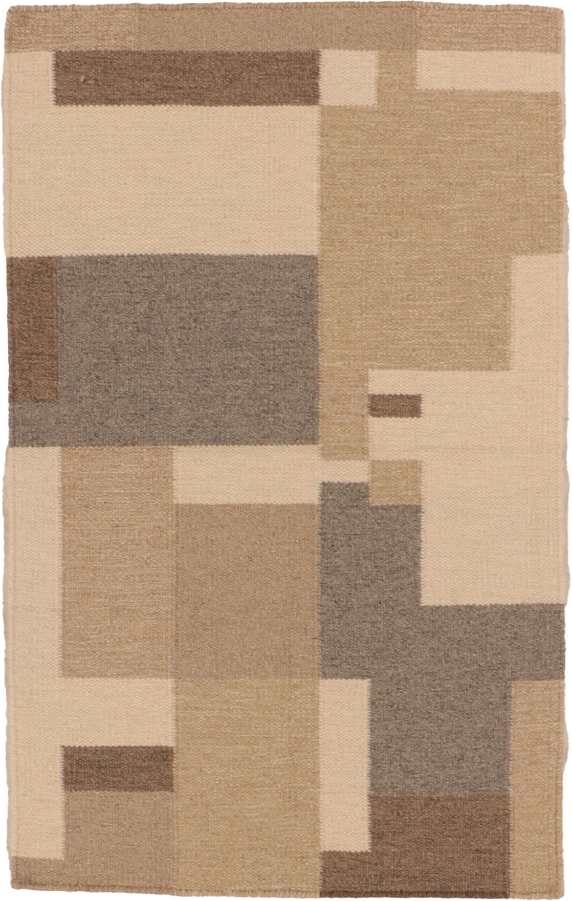 W 3 - L 5 Kilim 100% Wool Hand-Woven All-Over Design - 65490