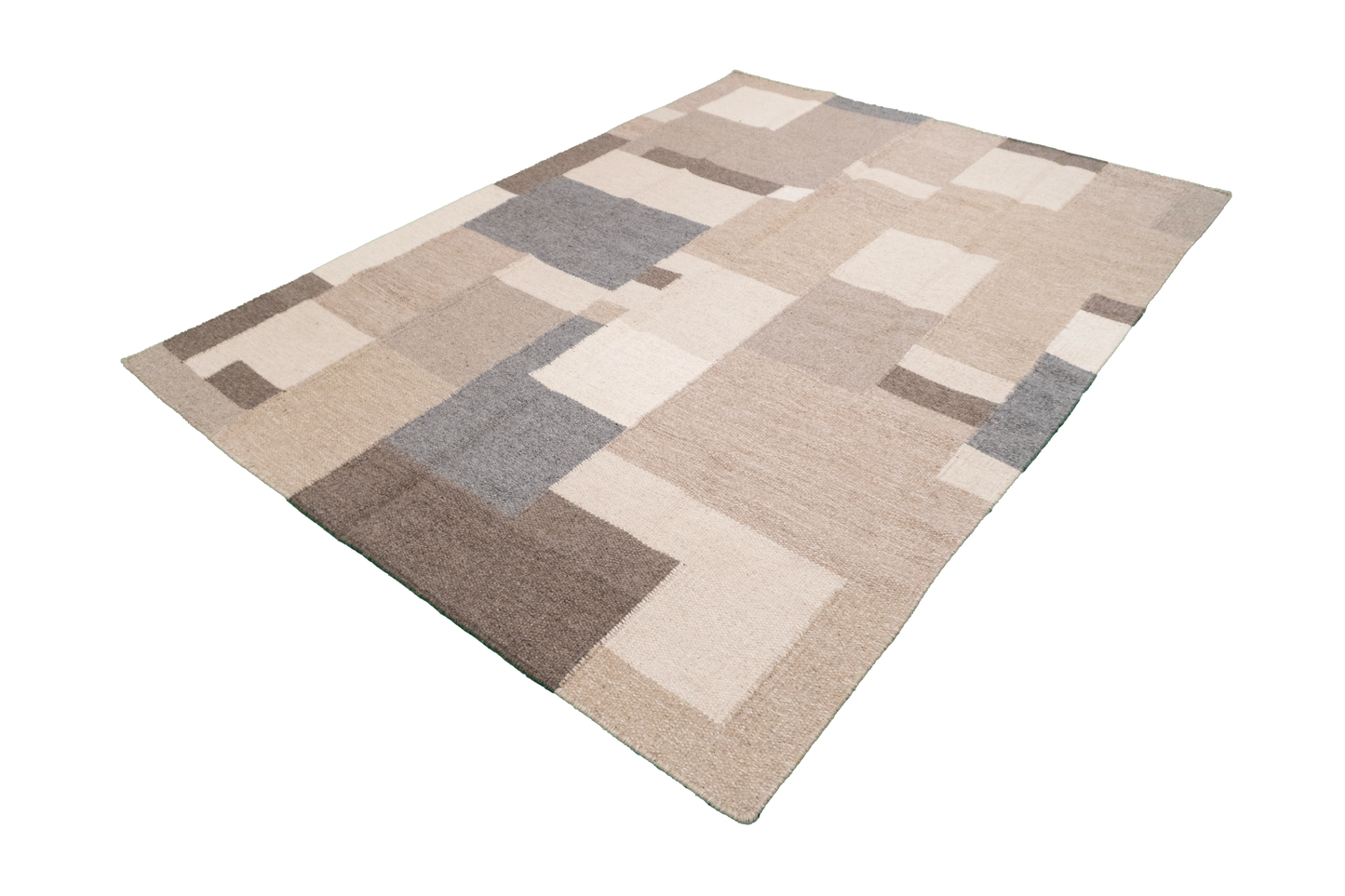 W 5 - L 7 - Kilim Fine/Wool All Over Rectangle - Finest Hand-Made Quality Wool - 65499