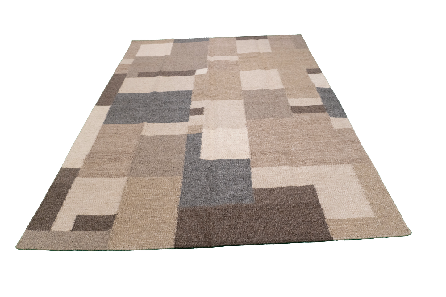 W 5 - L 7 - Kilim Fine/Wool All Over Rectangle - Finest Hand-Made Quality Wool - 65499