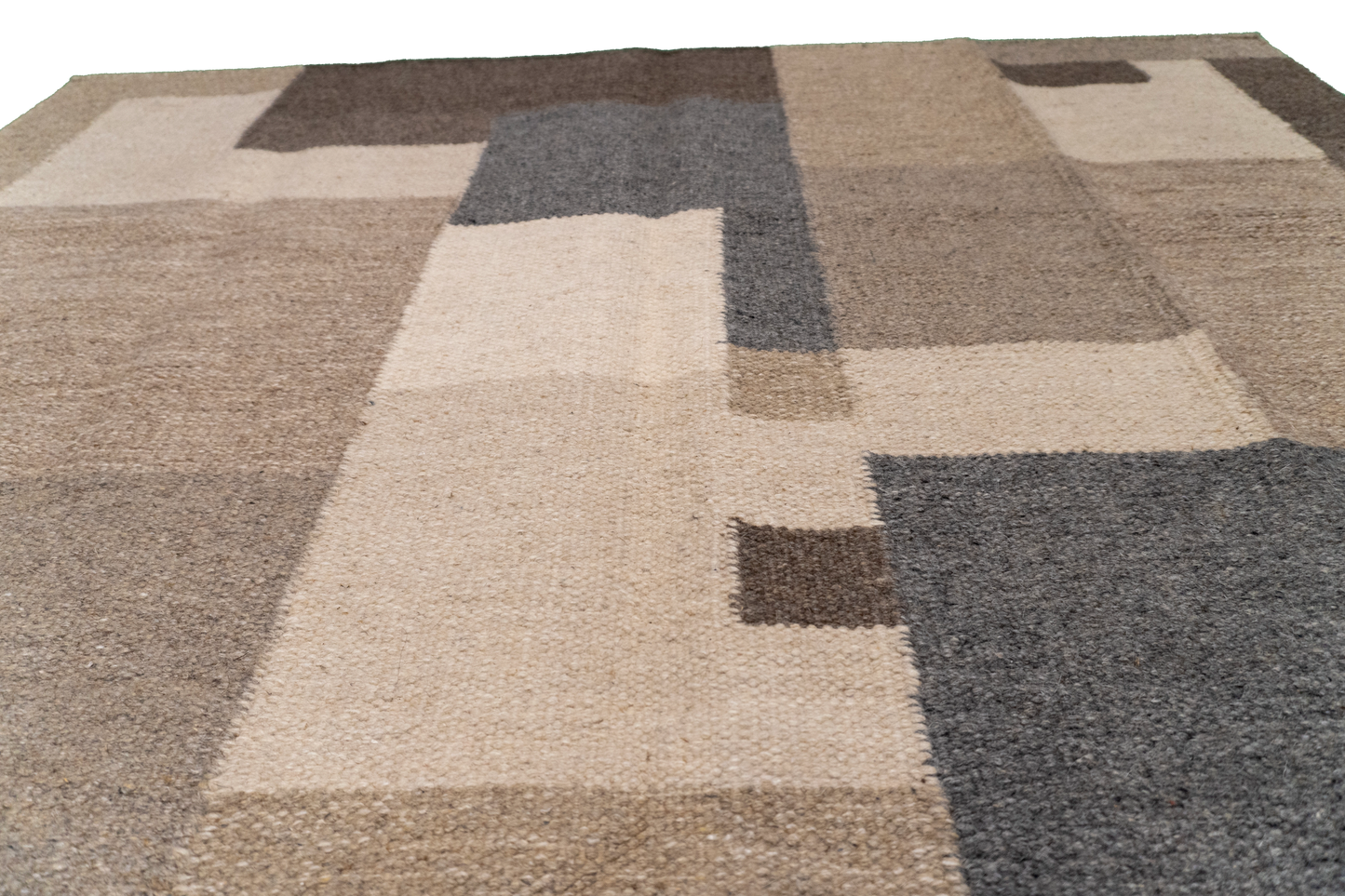 W 5 - L 7 - Kilim Fine/Wool All Over Rectangle - Finest Hand-Made Quality Wool - 65499
