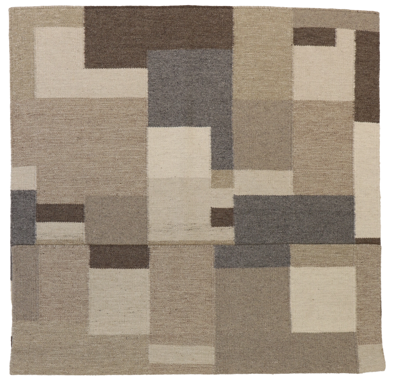 W 5 L 7 Kilim 100% Wool Hand-Woven All-Over Design - 65516