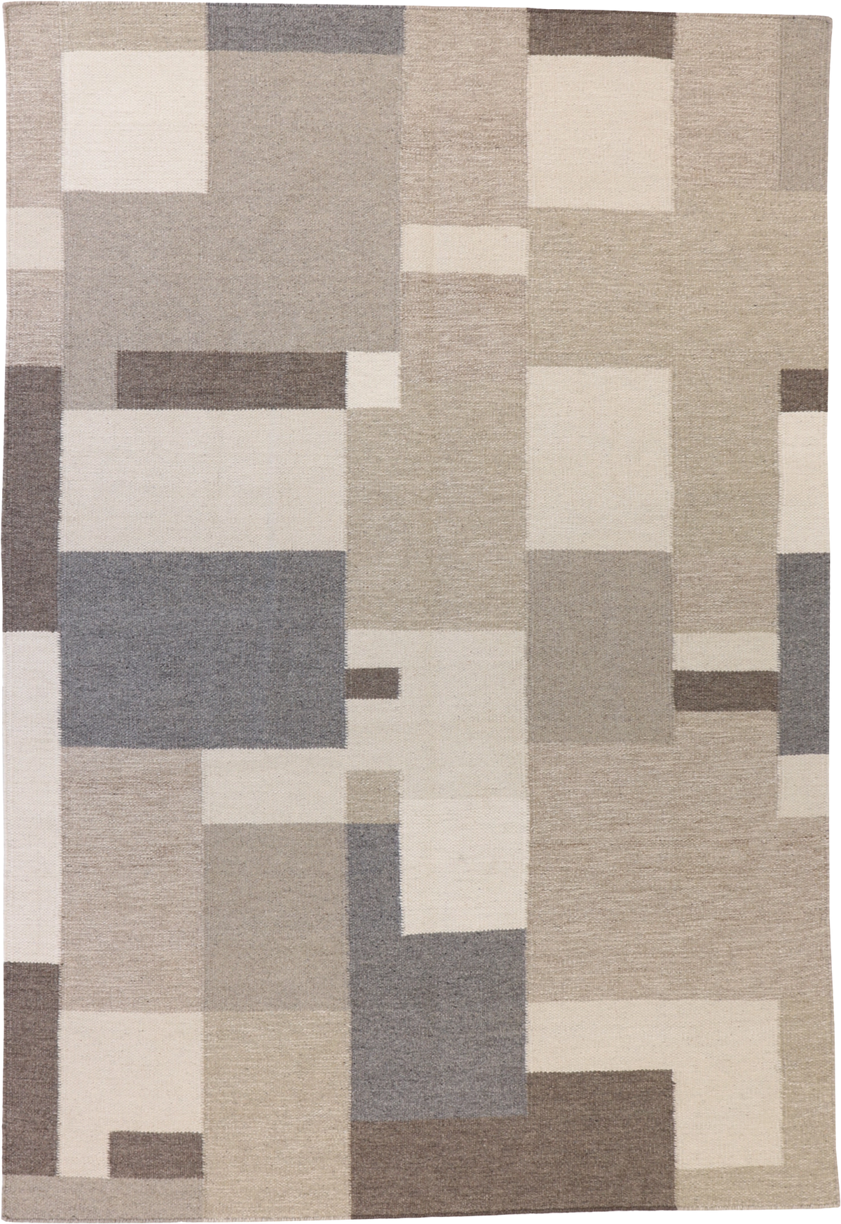 W 5 L 7 Kilim 100% Wool Hand-Woven All-Over Design - 65516