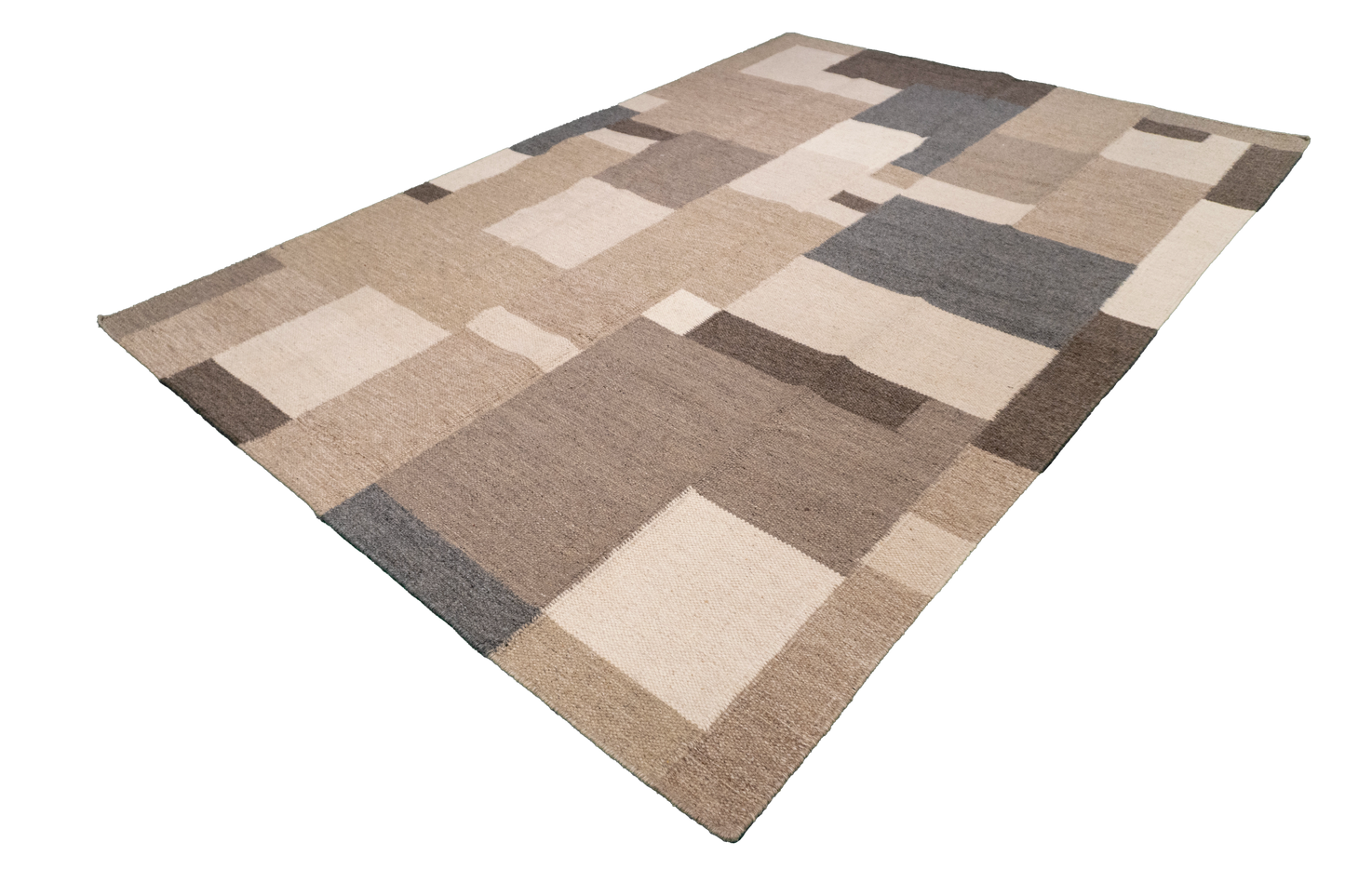 W 6 - L 9 - Kilim Fine/Wool All Over Rectangle - Finest Hand-Made Quality Wool - 65520
