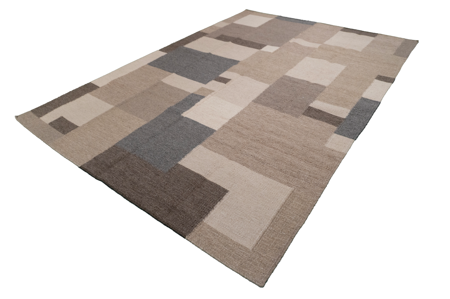 W 6 - L 9 - Kilim Fine/Wool All Over Rectangle - Finest Hand-Made Quality Wool - 65520