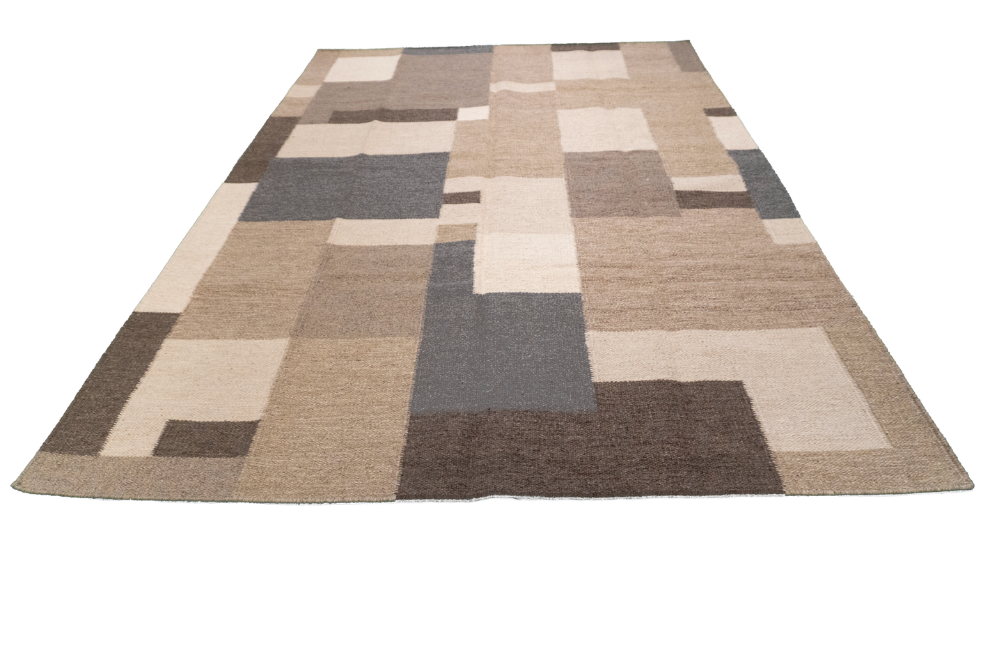 W 6 - L 9 - Kilim Fine/Wool All Over Rectangle - Finest Hand-Made Quality Wool - 65520