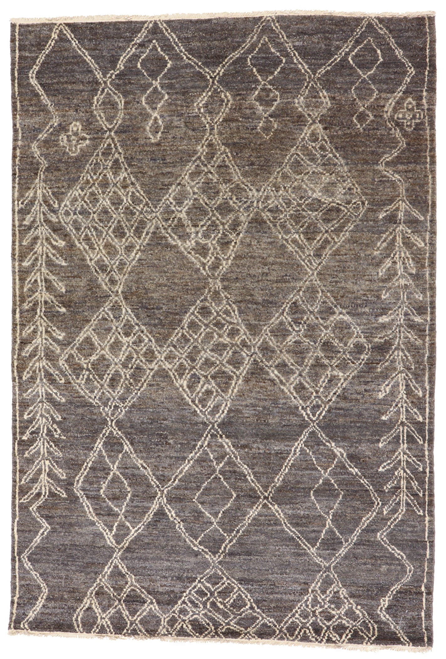 W 5 L 7.3 Moroccan 100% Wool Hand-Woven All-Over Design - 65529