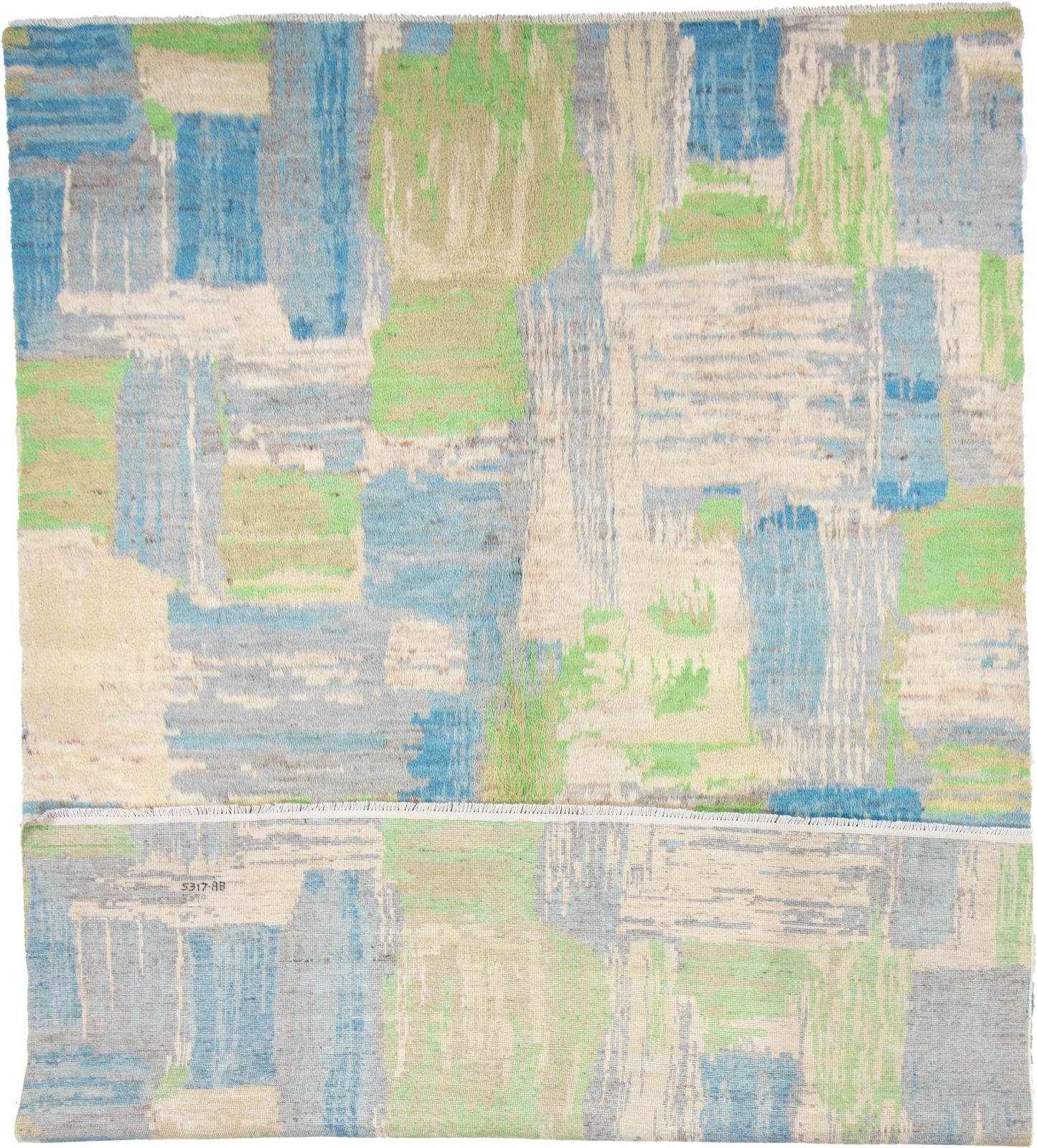 W 9 L 12 Moroccan 100% Wool Hand-Woven All-Over Design - 65536