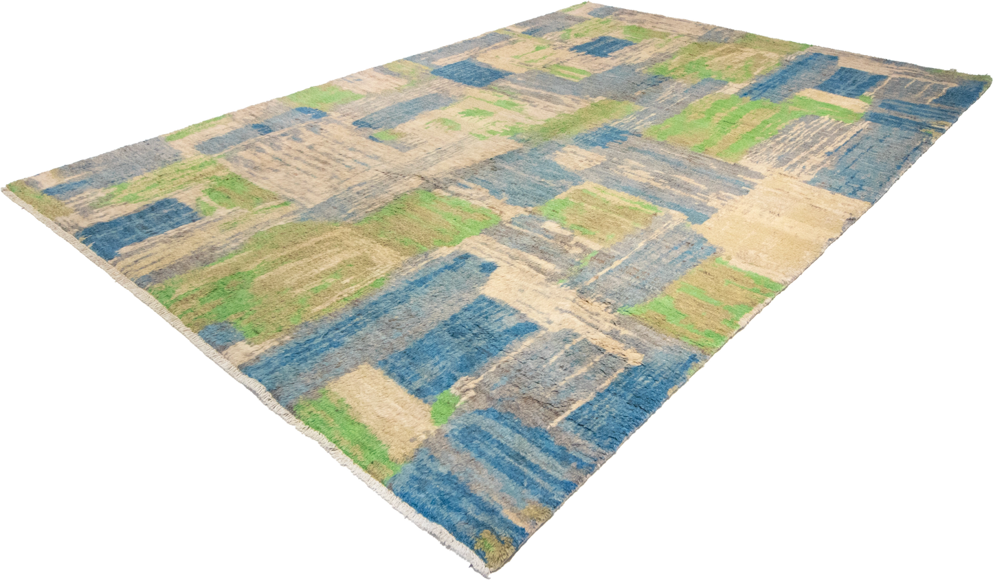 W 9 L 12 Moroccan 100% Wool Hand-Woven All-Over Design - 65536