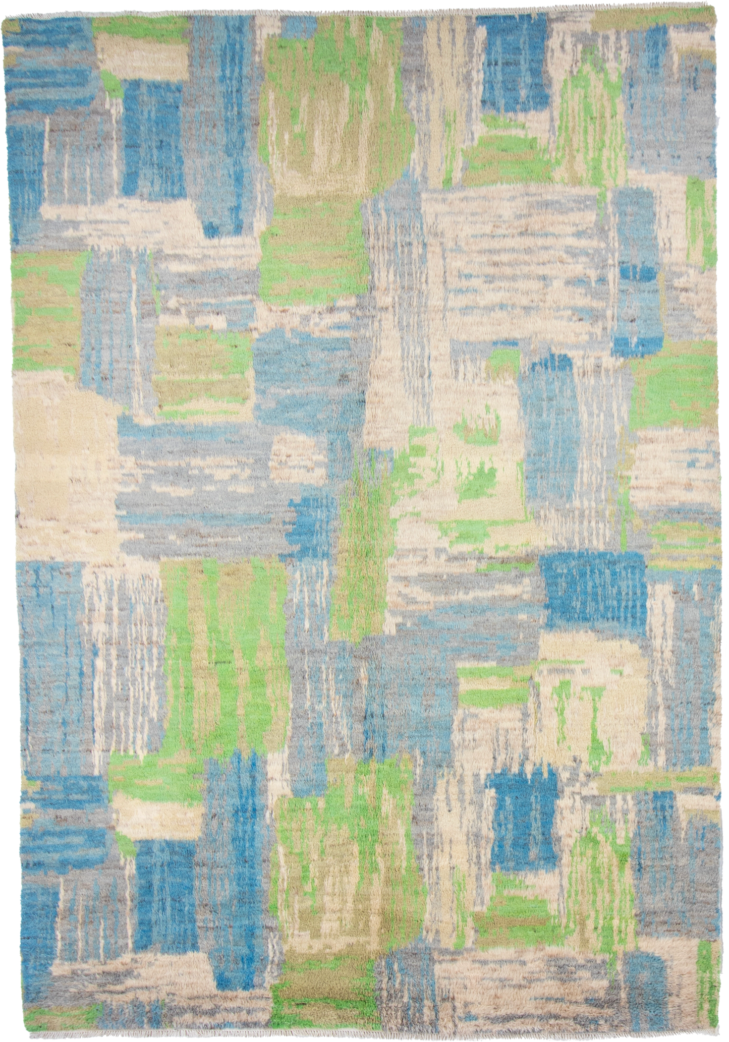 W 9 L 12 Moroccan 100% Wool Hand-Woven All-Over Design - 65536