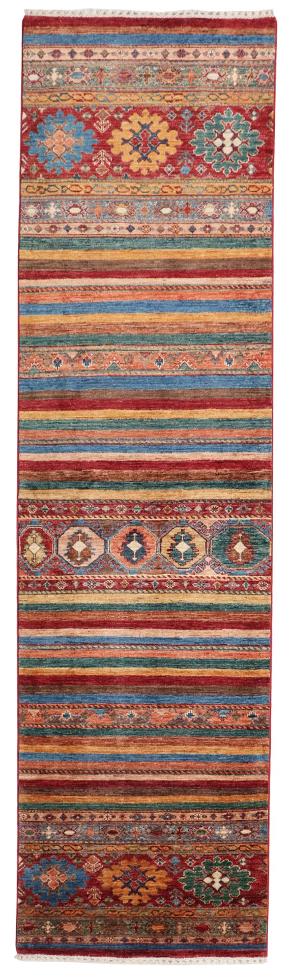 Runner - Baluch Fine All Over Rectangle - Hand Knotted Rug — 65564
