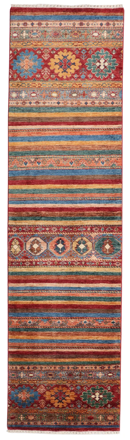 Runner - Baluch Fine All Over Rectangle - Hand Knotted Rug — 65564