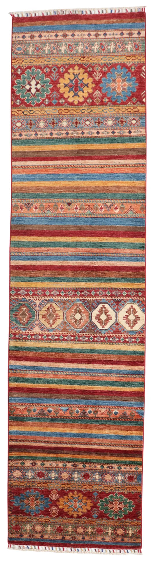 2.8 x 10.7 - Baluch Fine/Wool All Over Rectangle - Finest Hand-Knotted Quality Wool — 65568