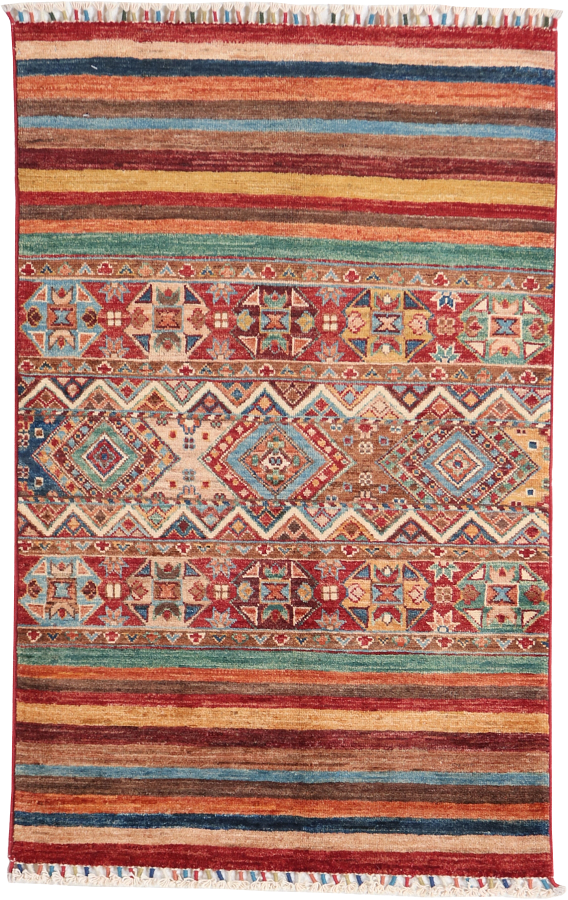W 3 L 5 Baluch 100% Wool Hand-Woven All-Over Design - 65579