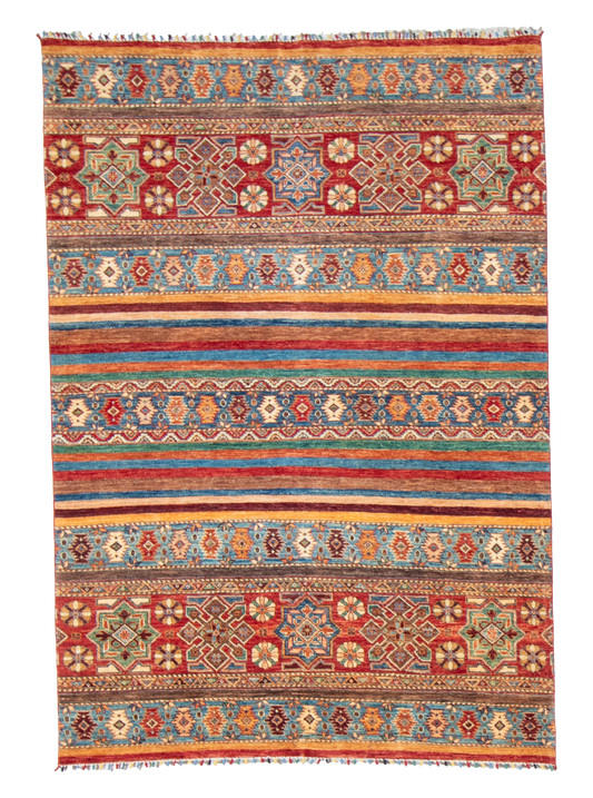 W 5.7 L 8 Baluch 100% Wool Handmade All Over Design - 65590