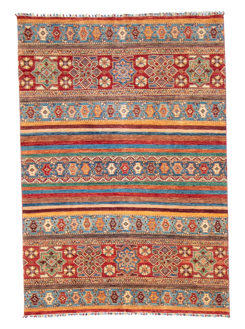 W 5.7 L 8 Baluch 100% Wool Handmade All Over Design - 65590