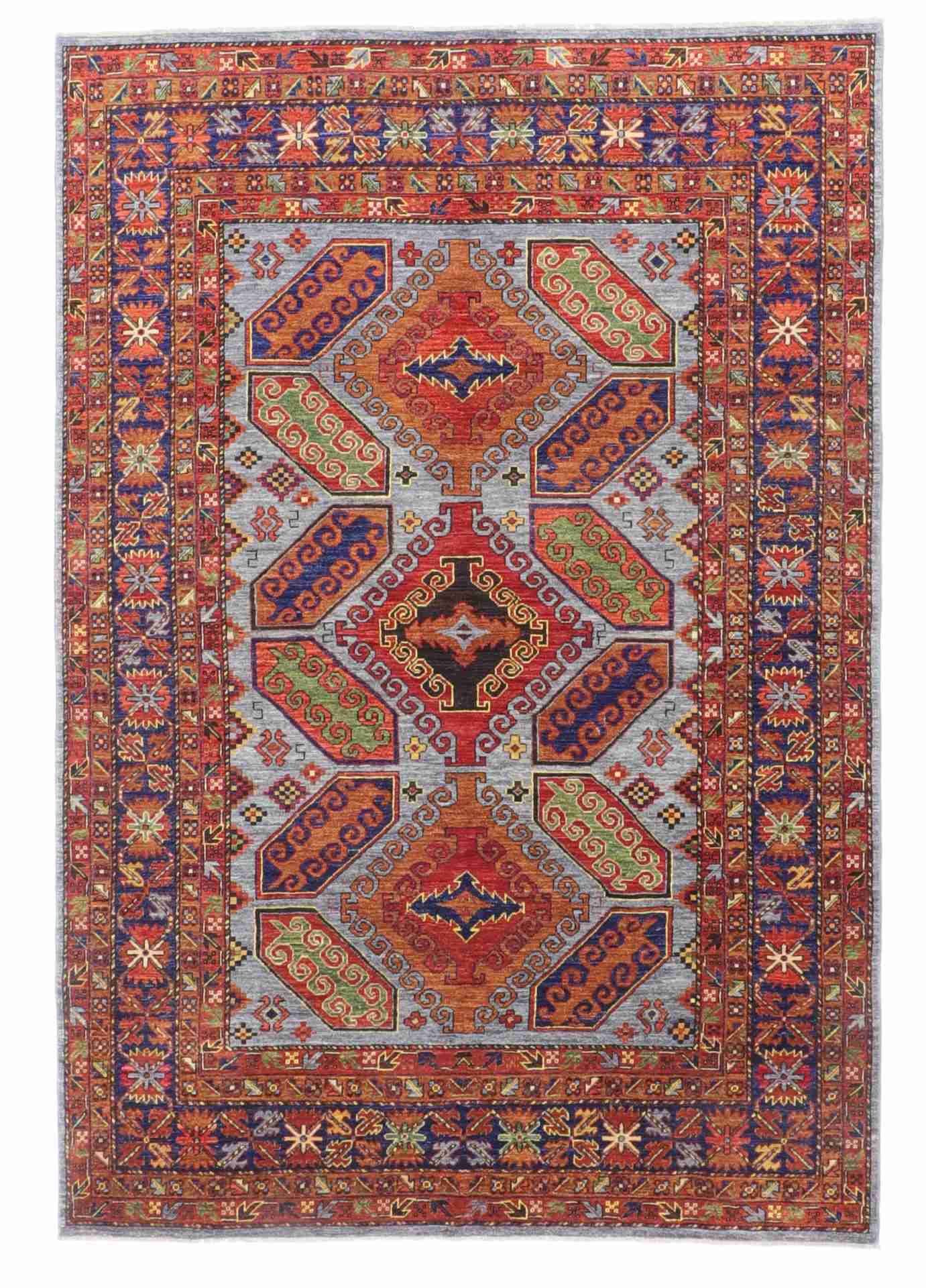 W 6.6 - L 9.5 - Bijar Fine/Wool All Over Rectangle - Finest Hand-Knotted Quality Wool - 65594
