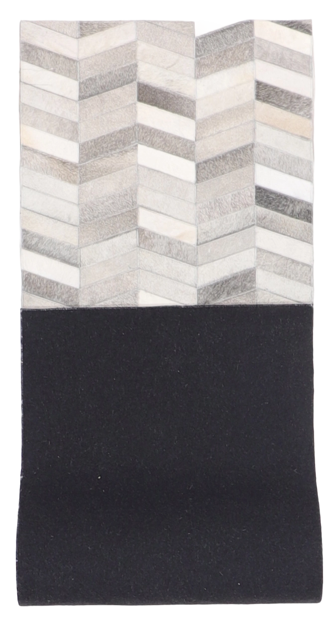 W 2.6 - L 8 - Cowhide Leather Rectangle - 65652