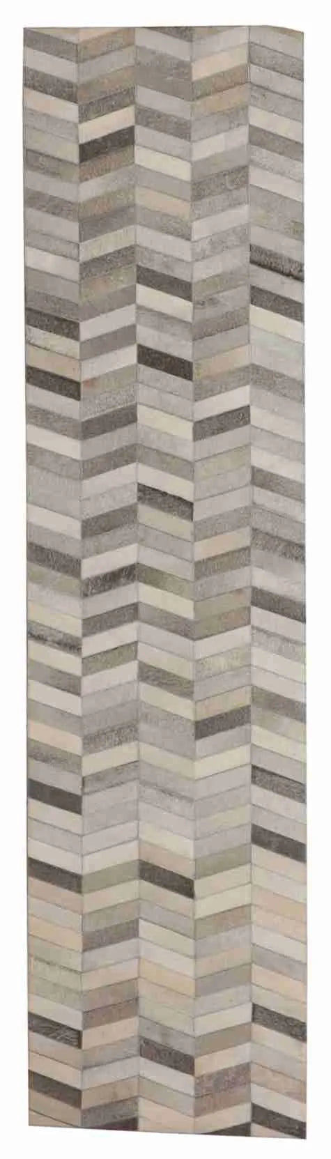 2.6 x 10 - Cowhide Fine All Over Rectangle - Hand Woven Rug — 65654