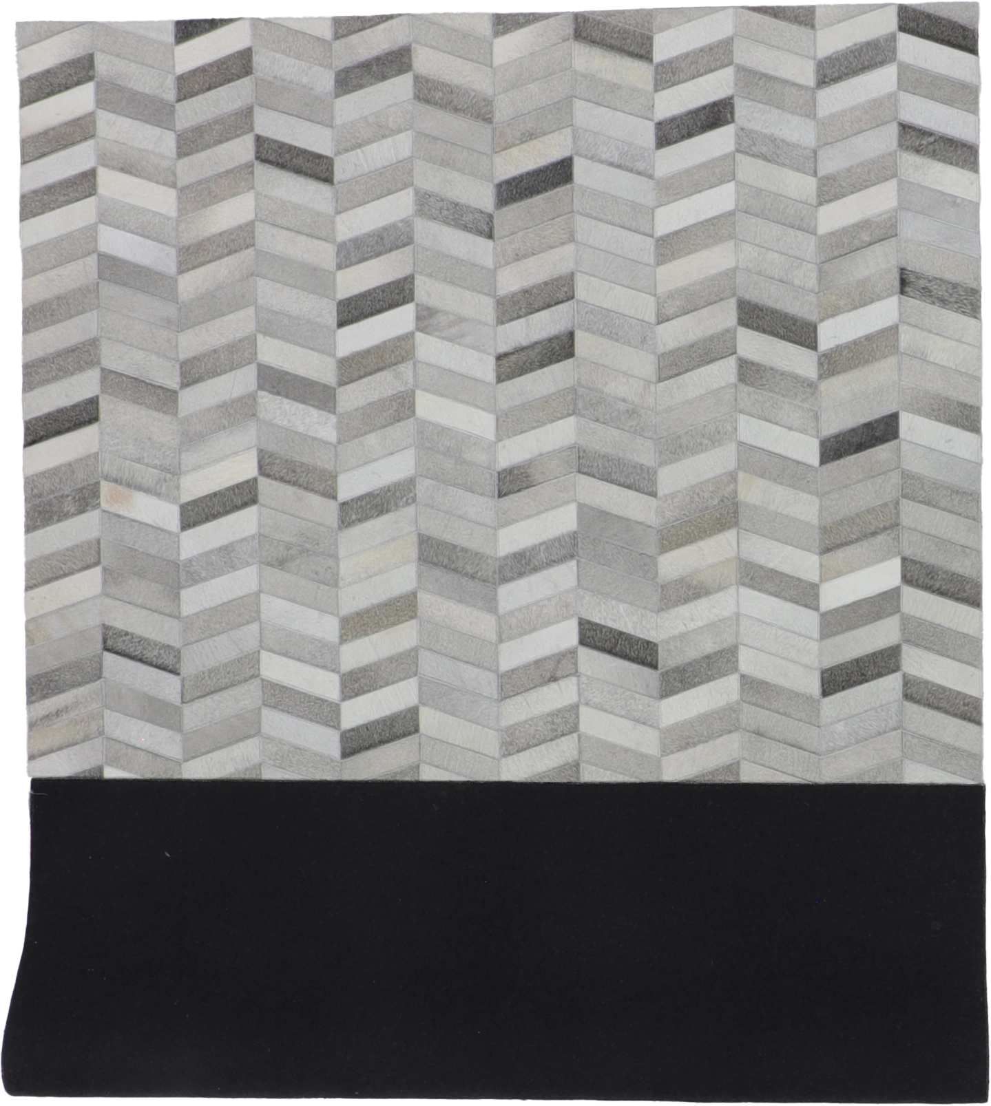 W 6 - L 9 - Cowhide Cowhide Contemporary Rectangle - Finest Hand-Knotted Quality Wool - 65659