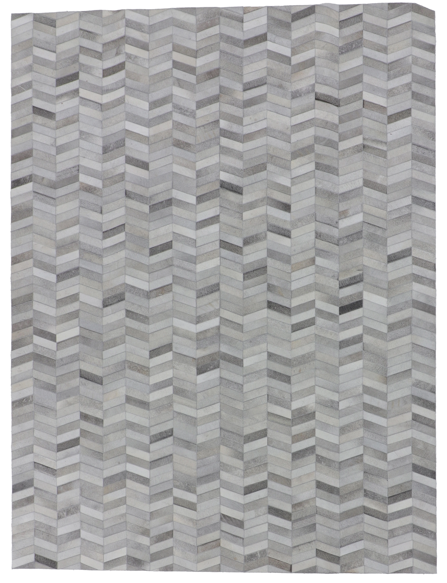 W 9 L 12 Cowhide 100% Leather Geometric Design - 65662